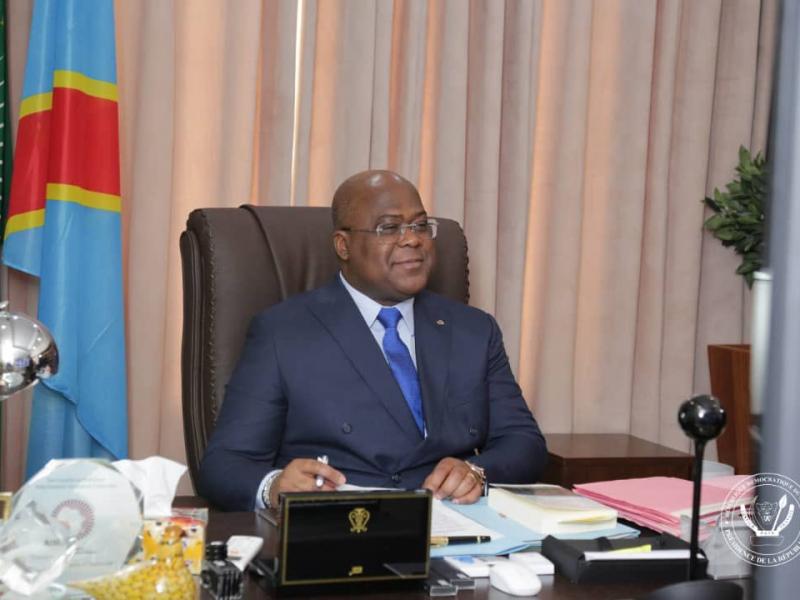 Le président de la république Félix Tshisekedi