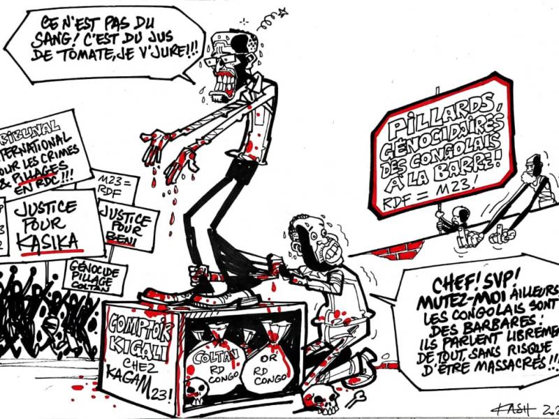 Les caricatures de ACTUALITE.CD sont réalisées par Kash.