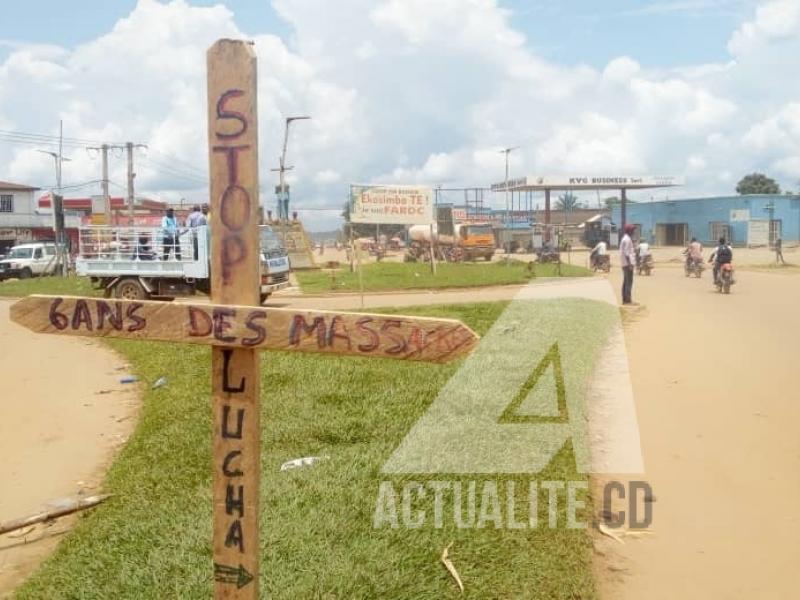 Commémoration du 6e anniversaire des tueries à Beni/Ph ACTUALITE.CD