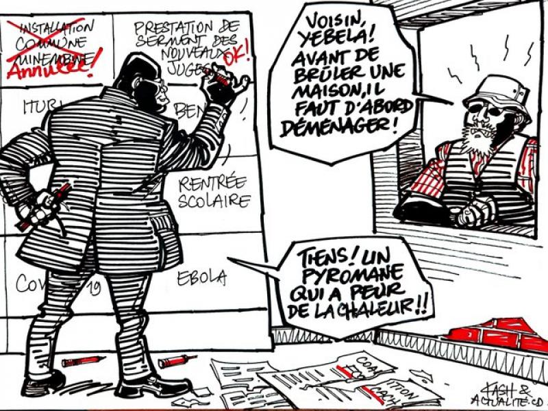 Caricature par Kash/ACTUALITE.CD