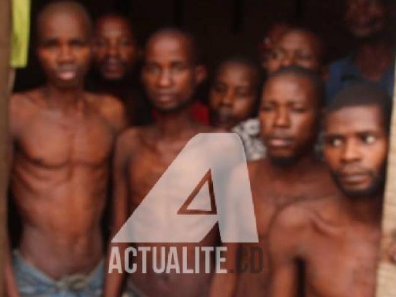 Les détenus de la prison d'Iyombe à Inongo/Ph. ACTUALITE.CD