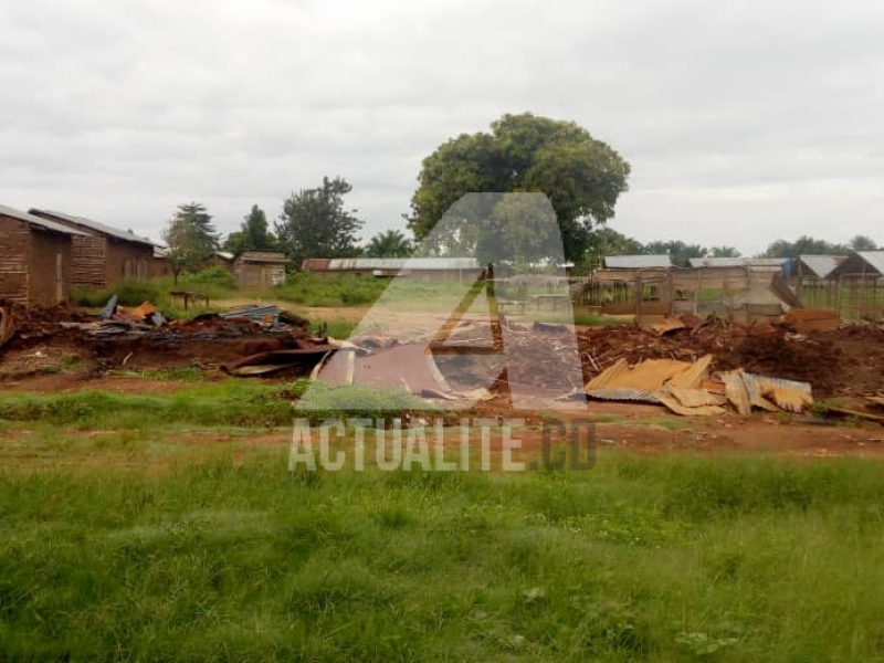 Des maisons détruites au village Masuku à Beni lors d'une attaque ADF/Ph ACTUALITE.CD