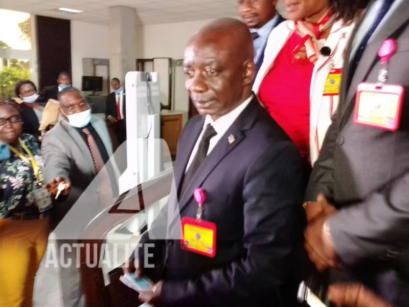 Justin Bitakwira après consultations au Palais de la Nation/Ph ACTUALITE.CD