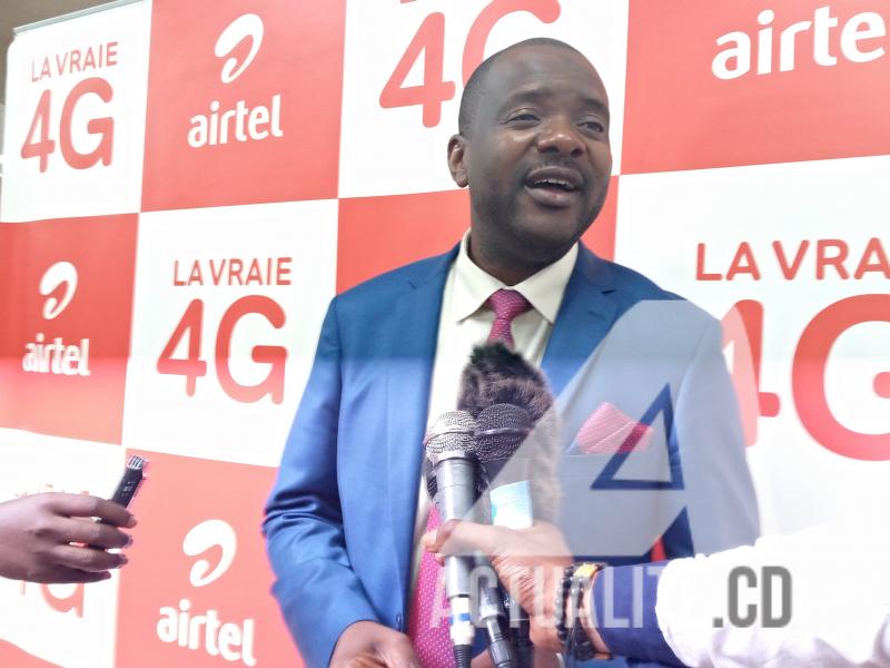 Thierry Diasonama, DG d'Airtel Congo. Ph. ACTUALITE.CD