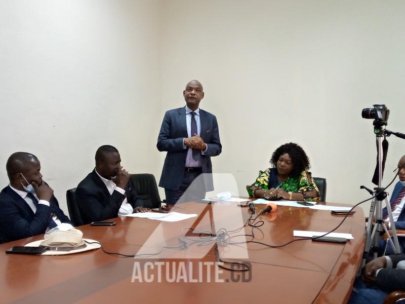 Jean Christophe Tito Ndombi, Président du CSAC/Ph. ACTUALITE.CD