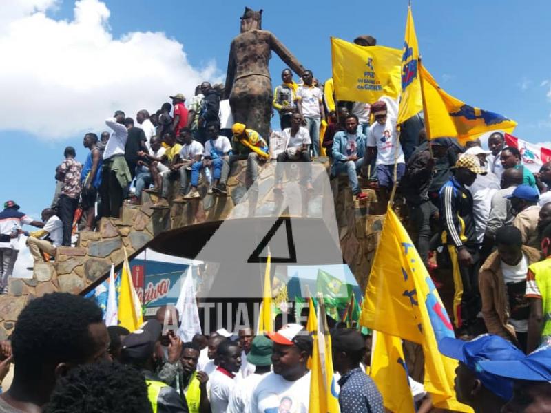 Les militants FCC à Lubumbashi. Ph/ACTUALITE.CD.