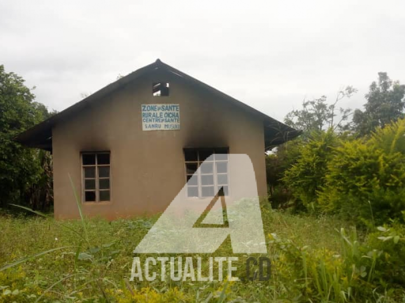 Une maison désertée au village Masuku dans le territoire de Beni/Ph ACTUALITE.CD