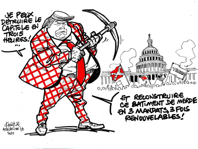 Caricature par Kash/ACTUALITE.CD