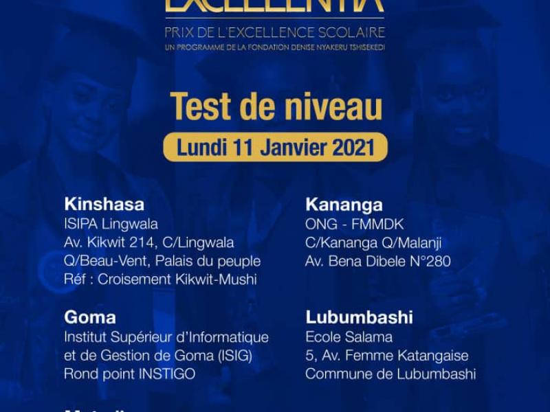 RDC : Denise Nyakeru a lancé le test d'évaluation pour les candidats de la 2ème édition EXCELLENTIA 