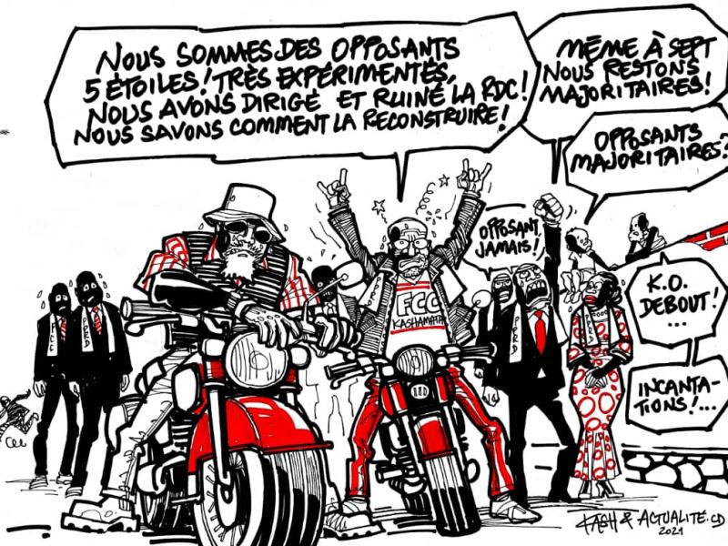 Les caricatures de ACTUALITE.CD sont réalisées par Kash. 