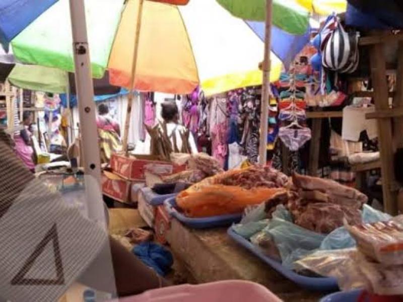 Marché central. Photo ACTUALITE.CD.