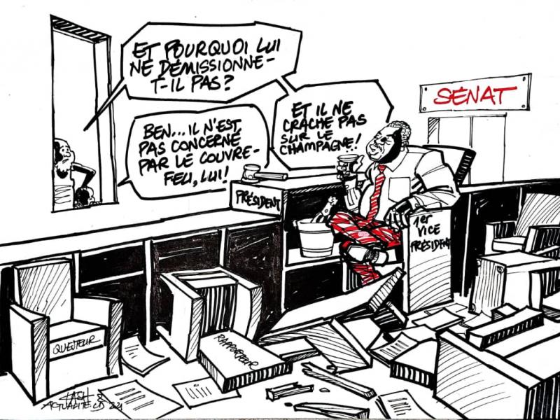 Les caricatures de ACTUALITE.CD sont réalisées par Kash. 