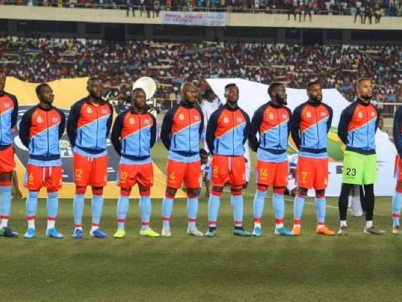 Les Léopards lors d'une rencontre contre le Gabon au stade des Martyrs/Ph. droits tiers