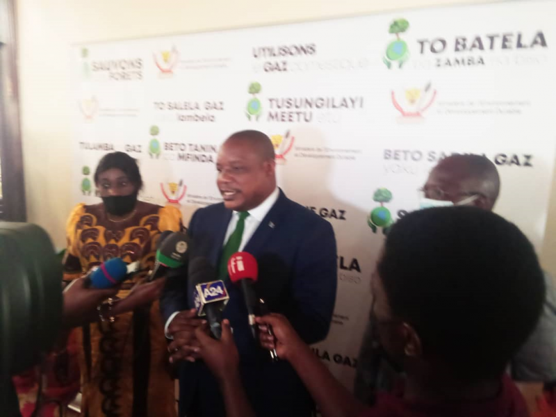 Le ministre de l'environnement Claude Nyamugabo lors du lancement de la deuxième phase du programme de lutte contre la déforestation en RDC/Ph ACTUALITE.CD