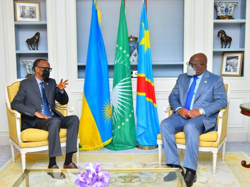 Félix Tshisekedi et Paul Kagame