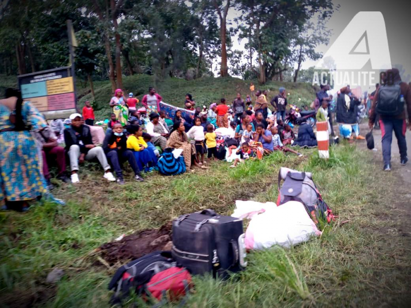 Les habitants de Goma évacués suite à l'éruption du volcan/Ph ACTUALITE.CD 