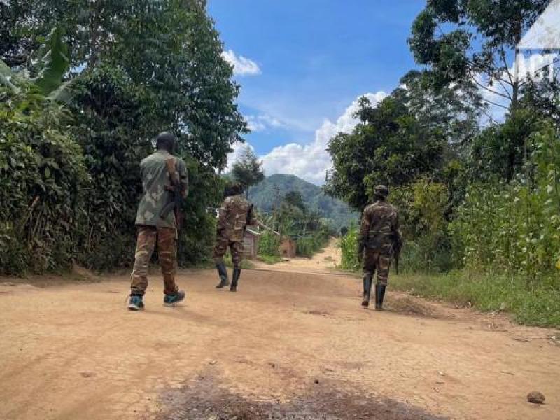 Les militaires congolais dans la zone opérationnelle de Beni/Ph ACTUALITE.CD