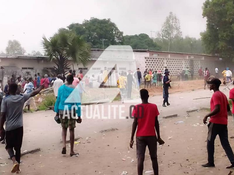 Manifestation des étudiants de l'UNIKIN pour dénoncer le meurtre de leur collègue/Ph. ACTUALITE.CD