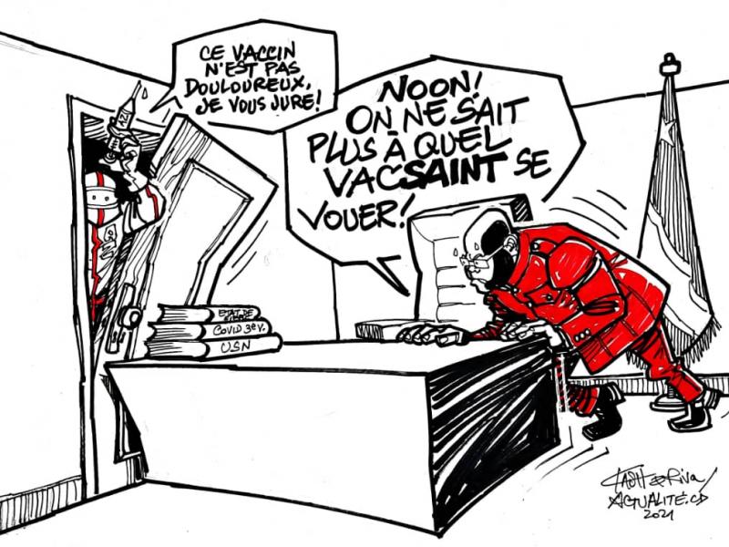 Les caricatures de ACTUALITE.CD sont réalisées par Kash. 