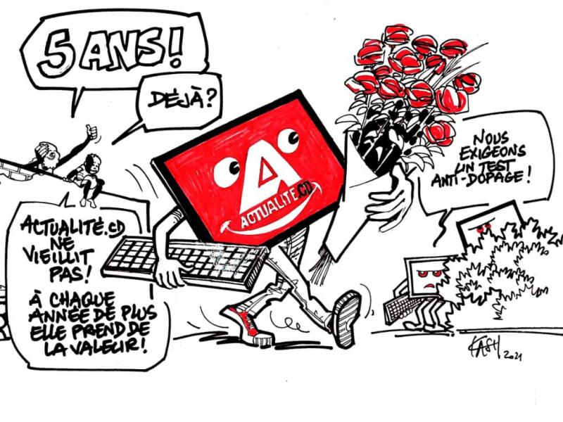 Les caricatures de ACTUALITE.CD sont réalisées par Kash