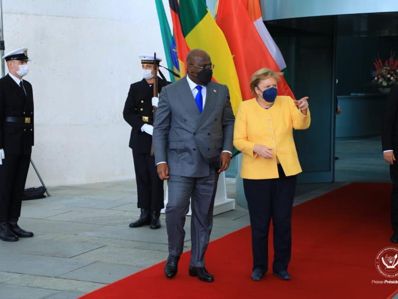 Félix Tshisekedi et Angela Merkel 