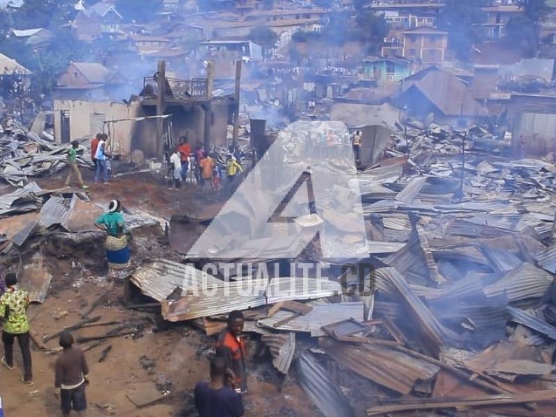 Incendie des plusieurs maisons au quartier Nyalukemba à Bukavu