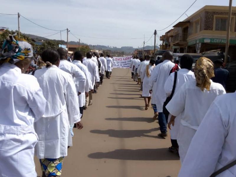 Une manifestation des infirmiers à Butembo (Archive)