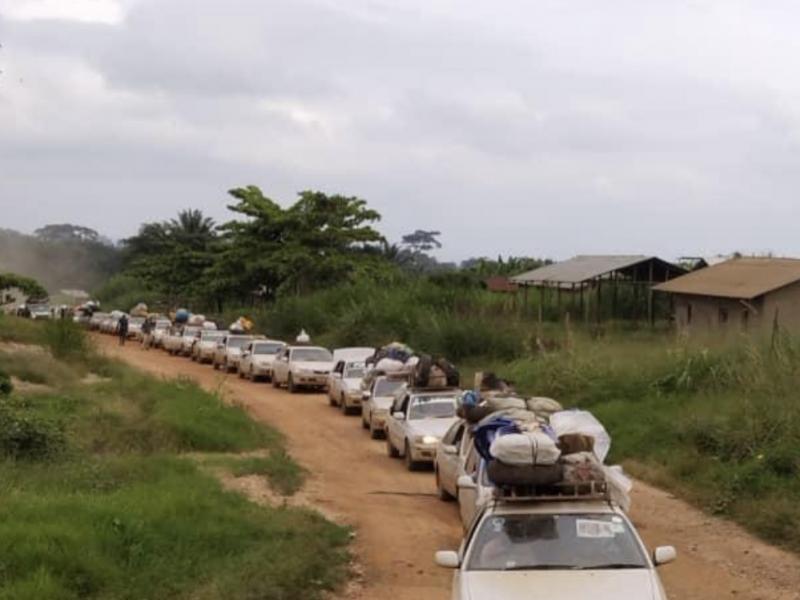 Reprise du convoi sécurisé (Ph. Monusco) 