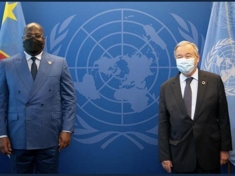 Félix Tshisekedi avec António Guterres 