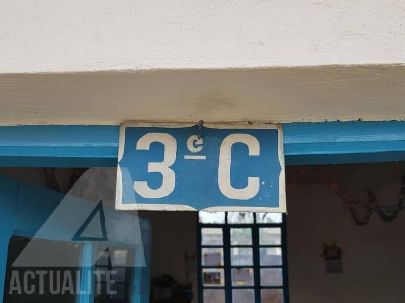 La classe d'une école à Beni