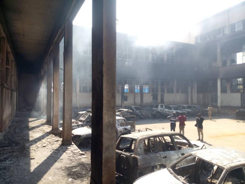 Incendie à la poste à Bukavu