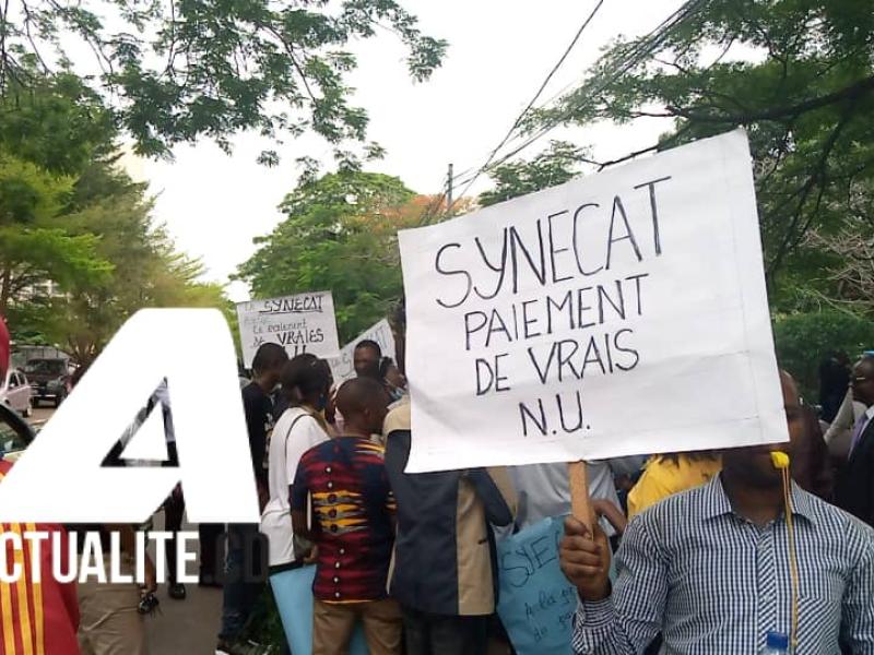 Manifestation des enseignants en grève