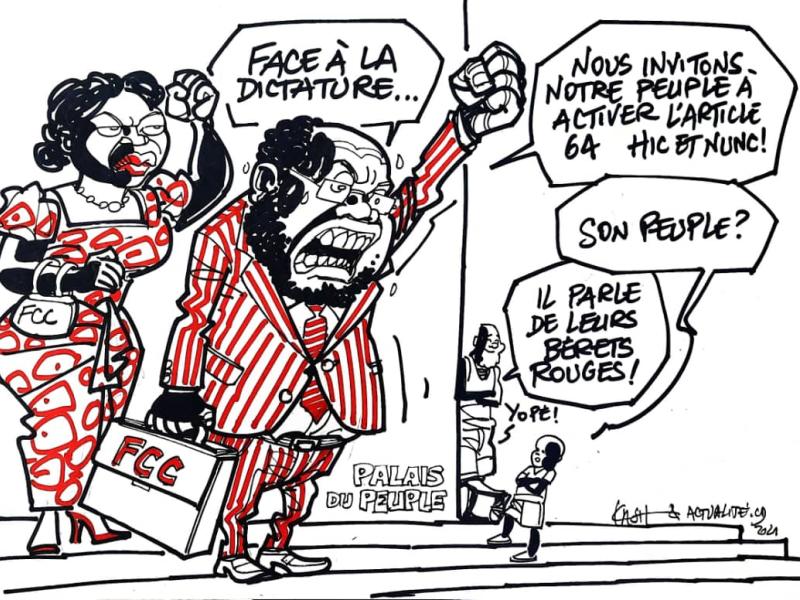 Caricature de ACTUALITE.CD par Kash