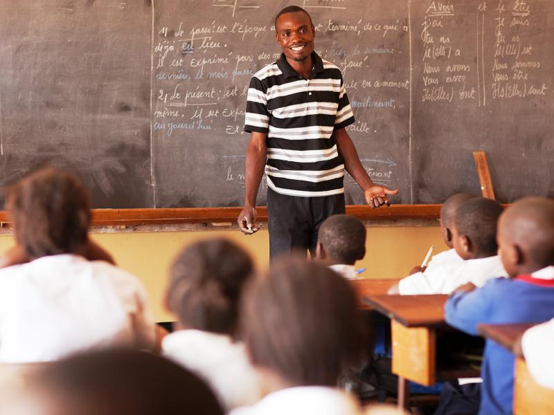 Enseignant de l’école primaire Muombe Mwewa