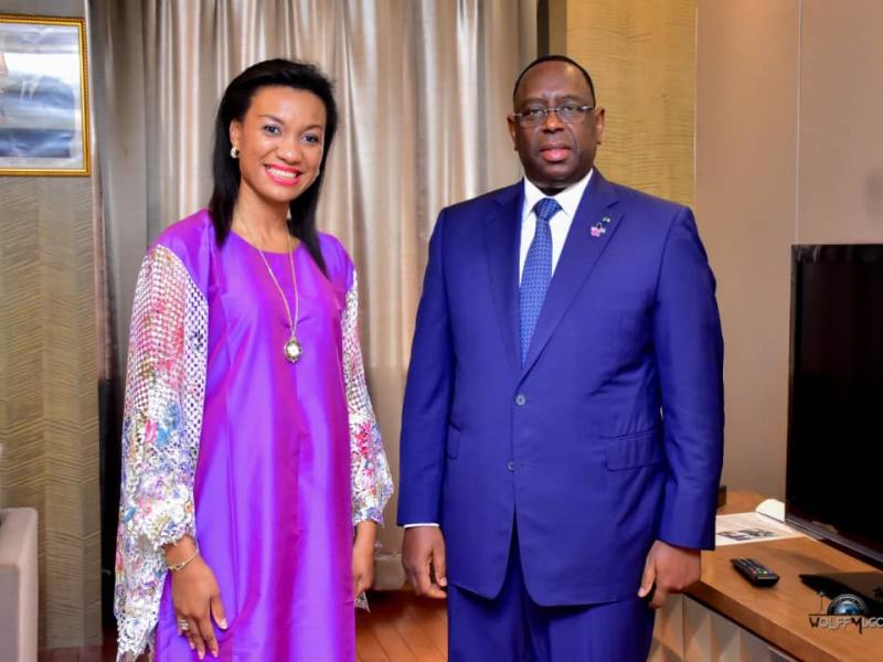 Odiane Lokako et Macky Sall