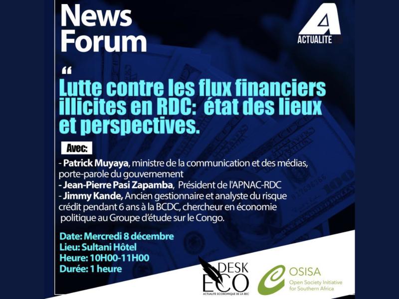 Le News Forum est l’émission-évènement de ACTUALITE.CD organisé chaque mois