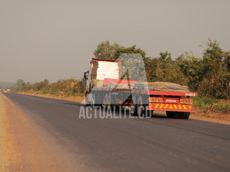 La RN1 entre Lubumbashi et Likasi/Ph ACTUALITE.CD 