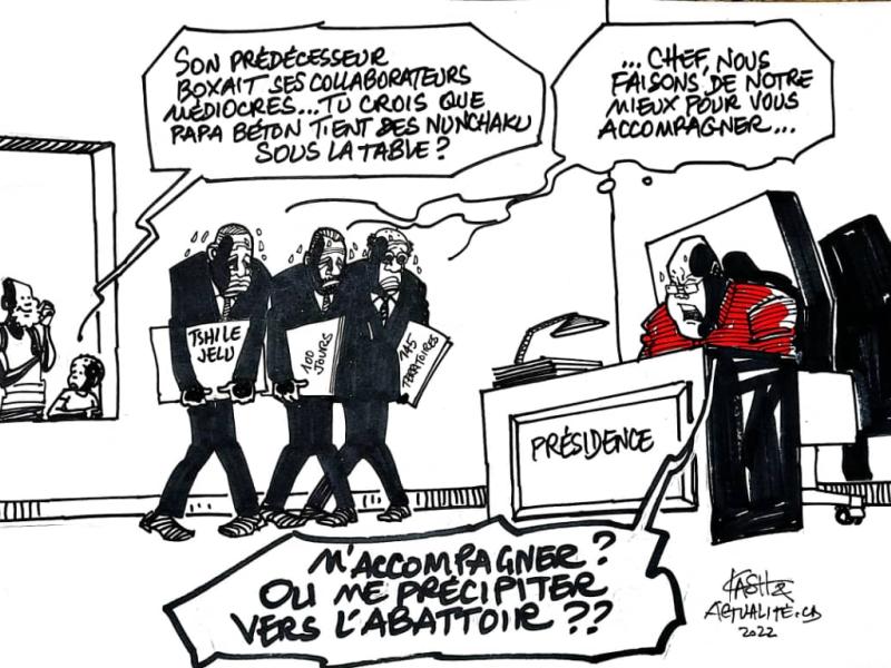 Les caricatures de ACTUALITE.CD sont réalisées par Kash 