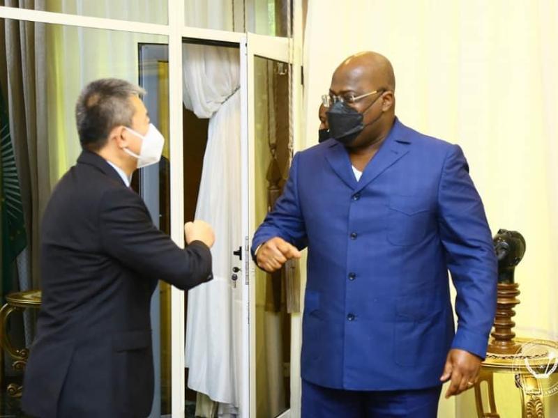 Huang Xia et Félix Tshisekedi