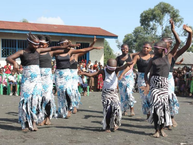 Des enfants de Masisi dans le cadre d'une campagne sur leurs droits