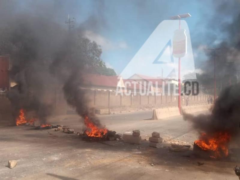 Manifestations des conducteurs des taxis-moto à Lubumbashi