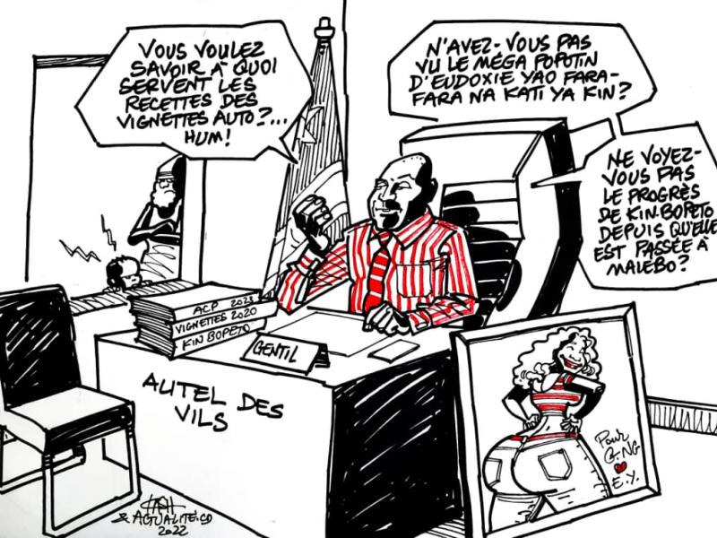 Les caricatures de ACTUALITE.CD sont réalisées par Kash