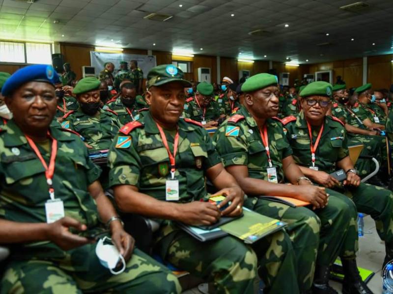 Les FARDC lors d'un séminaire organisé par le ministère de la défense