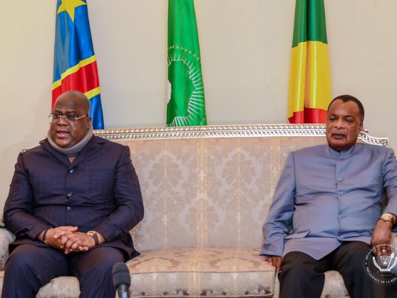 Denis Sassou-Nguesso et Félix Tshisekedi