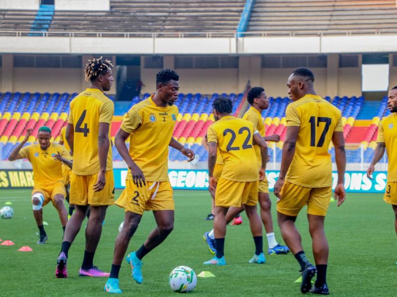 La sélection congolaise se prépare au Stade des martyrs 