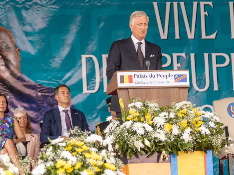 Roi Philippe au Palais du peuple