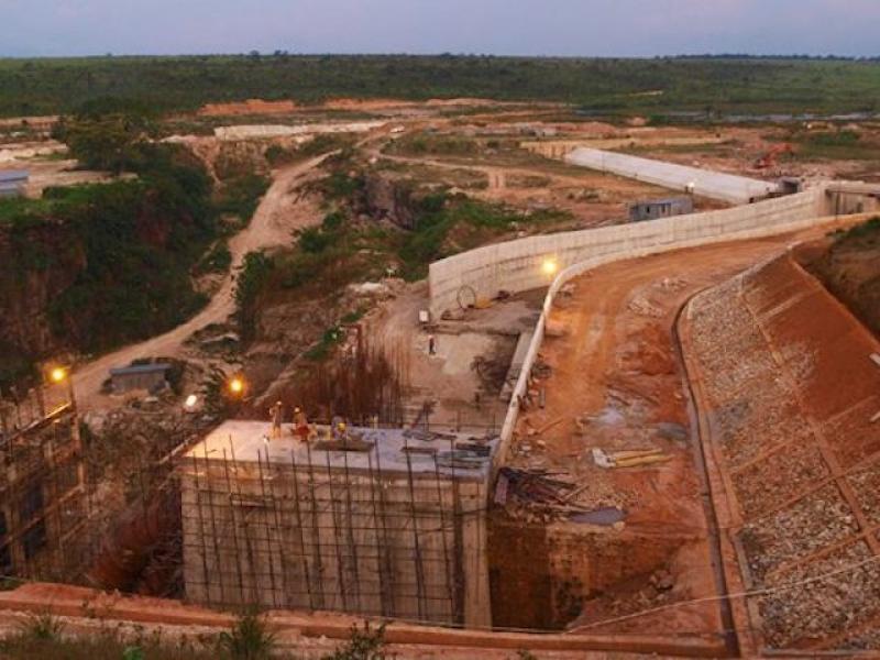 Des travaux de réhabilitation de la centrale de Kakobola. Photo droits tiers