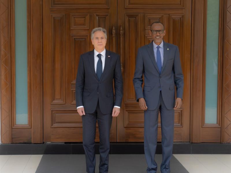 Antony Blinken et Paul Kagame