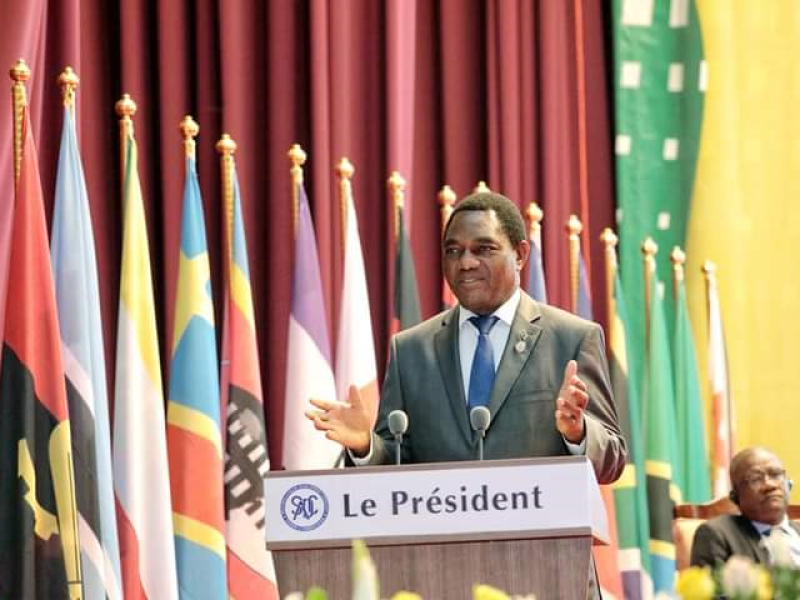 Hakainde Hichilema, président de la Zambie