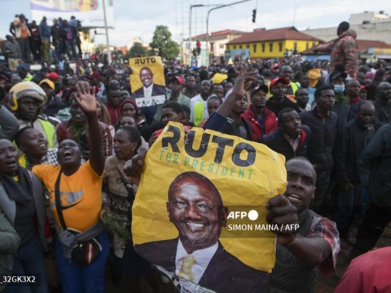 Les partisans de William Ruto lors de la campagne électorale 